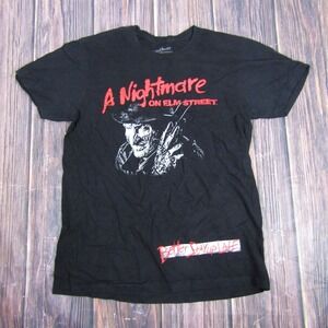 Nightmare On Elm Street Shirt Mens Large Black Freddy Krueger Horror Movie Tee